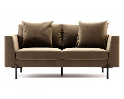 Domkapa Nicole 3 Seats Sofa - Black Texturized Steel