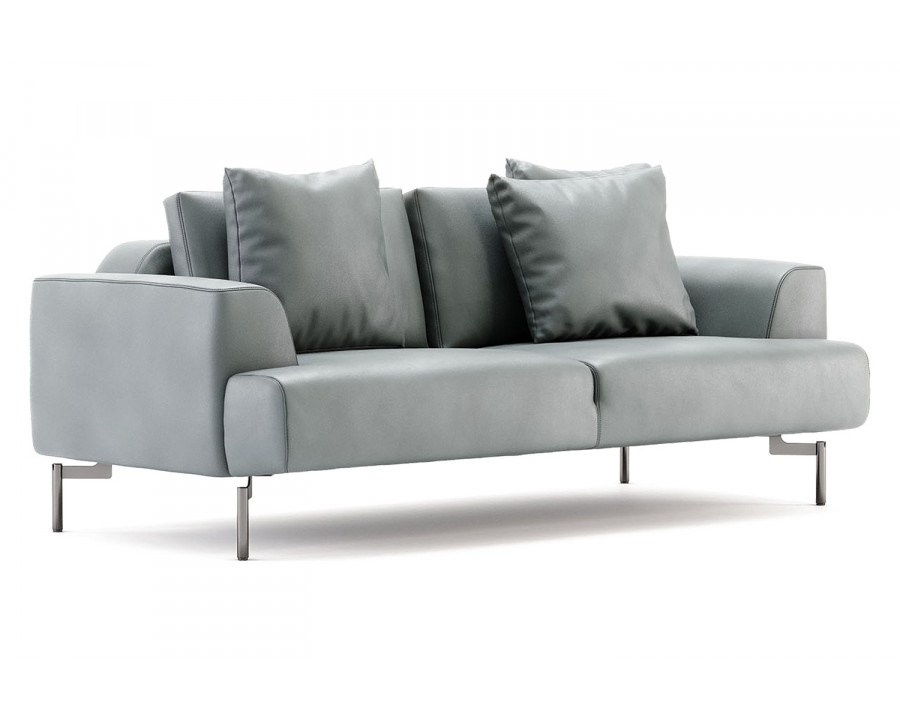 Domkapa Taís 2 Seats Sofa - Black Texturized Steel