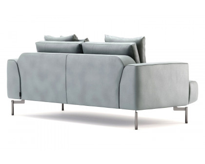 Domkapa Taís 2 Seats Sofa - White Texturized Steel