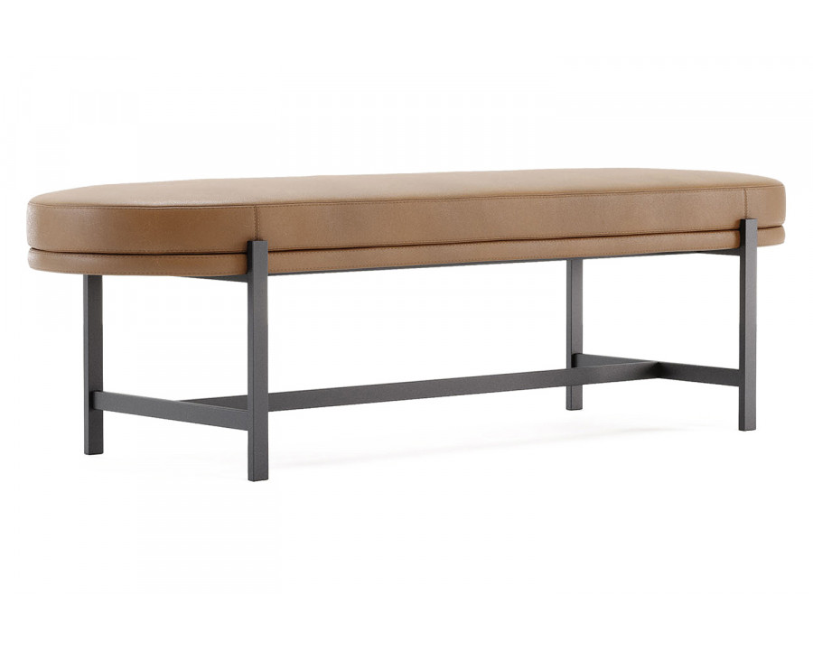 Domkapa Colbert L Bench - Black Texturized Steel