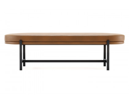 Domkapa Colbert L Bench - Black Texturized Steel