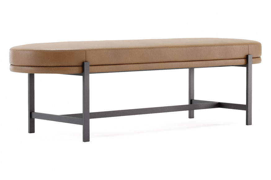 Domkapa™ Colbert L Bench - Brushed Stainless Steel