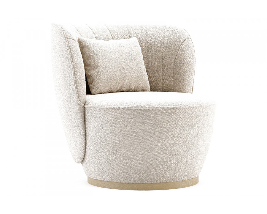 Domkapa Pearl Armchair Swivel - Gold Brushed Stainless Steel