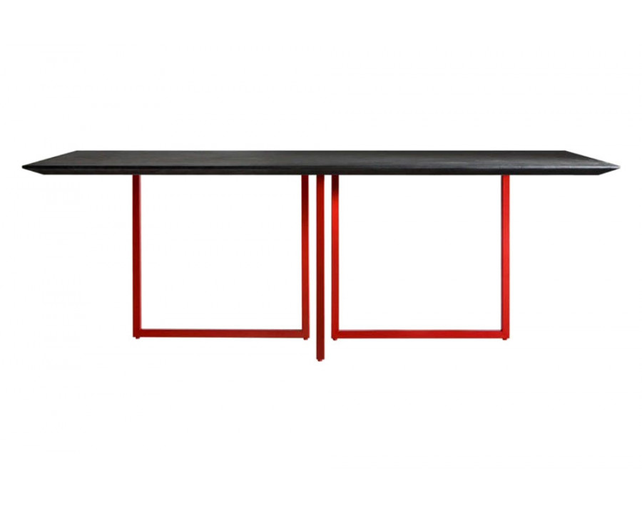 Driade Gazelle 82" Dining Table - Dark Gray/Red