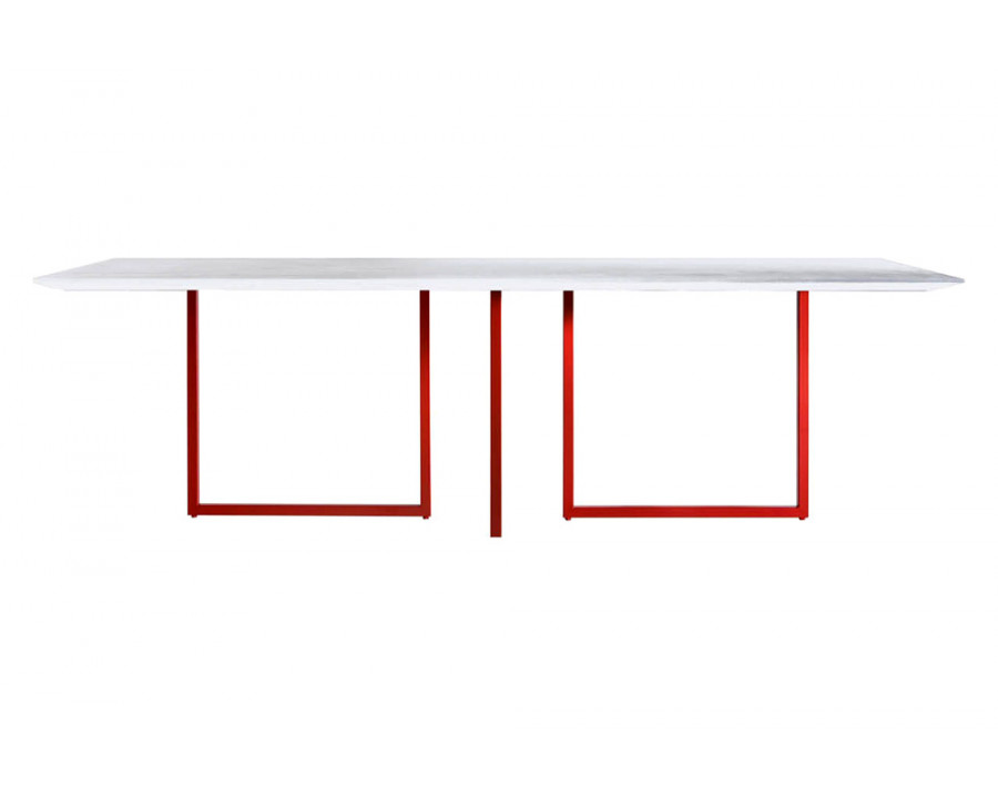 Driade Gazelle 94" Dining Table - Dark Gray/Red