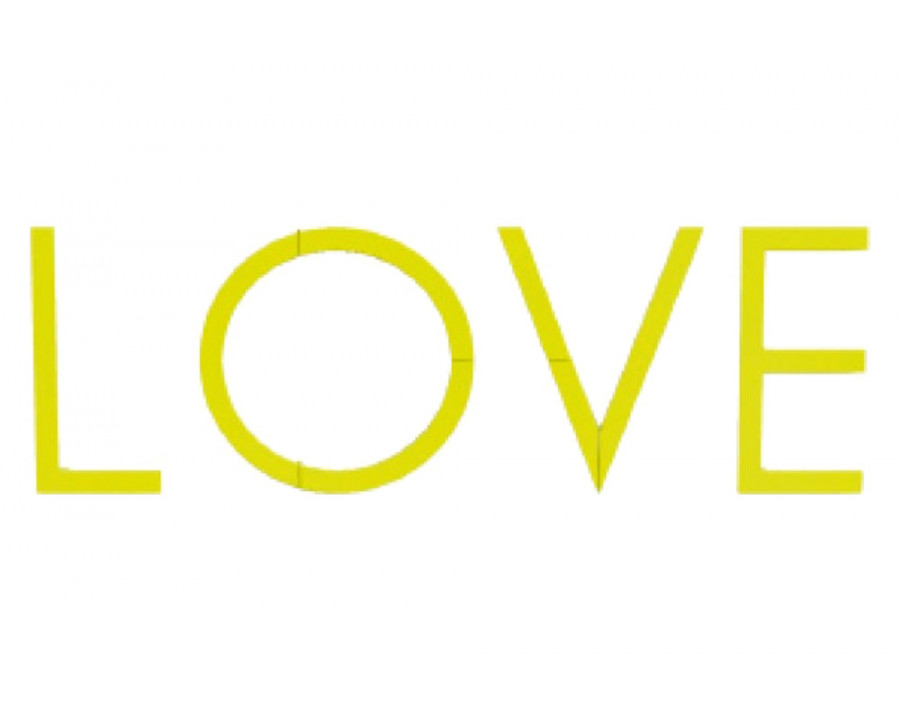 Driade Love Lettering - Fluo Yellow