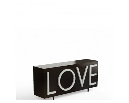 Driade Love Medium Cabinet - Black/Light Gray