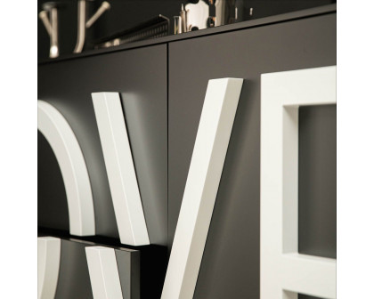 Driade Love Medium Cabinet - Black/Light Gray