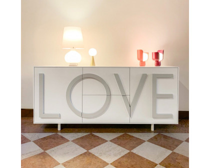 Driade Love Medium Cabinet - White/Light Gray