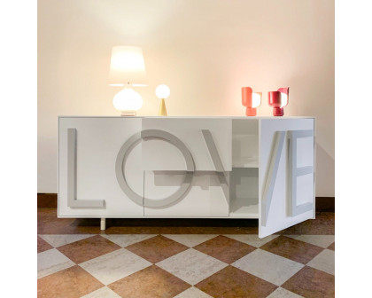 Driade Love Medium Cabinet - White/Light Gray