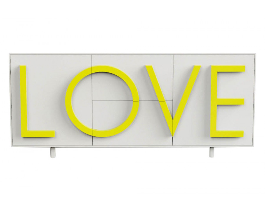 Driade Love Medium Cabinet - White/Yellow