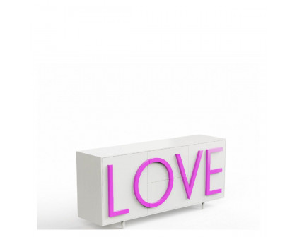 Driade Love Medium Cabinet - White/Pink