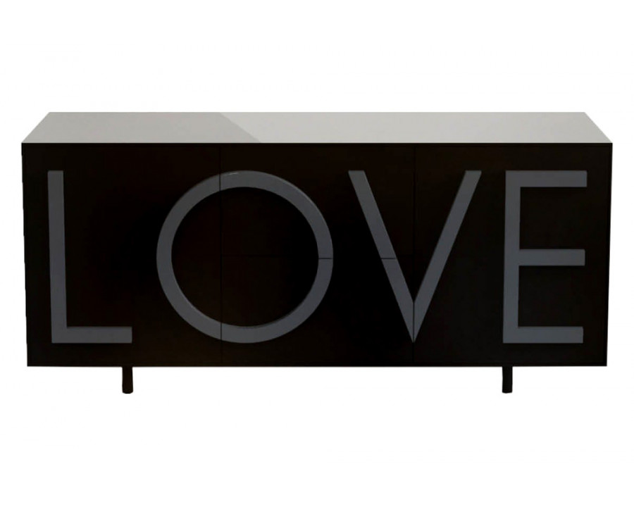 Driade Love Medium Cabinet - Black/Dark Gray