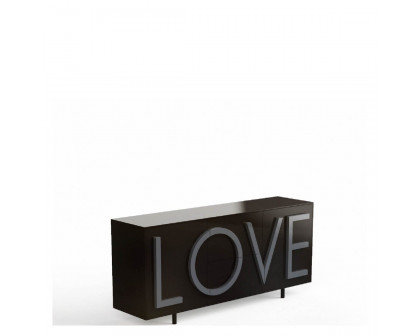 Driade Love Medium Cabinet - Black/Dark Gray