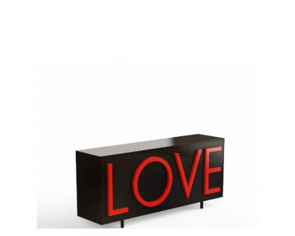 Driade Love Medium Cabinet - Black/Red