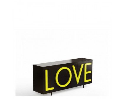 Driade Love Medium Cabinet - Black/Yellow