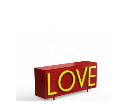 Driade Love Medium Cabinet - Red/Yellow