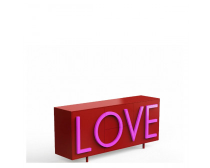 Driade Love Medium Cabinet - Red/Pink