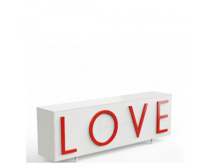 Driade Love Large Cabinet - White/Red