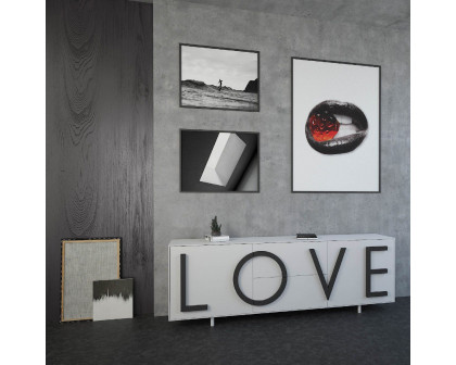 Driade Love Large Cabinet - White/Dark Gray