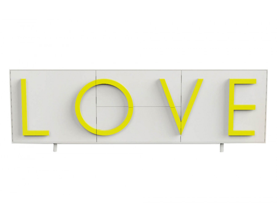 Driade Love Large Cabinet - White/Yellow