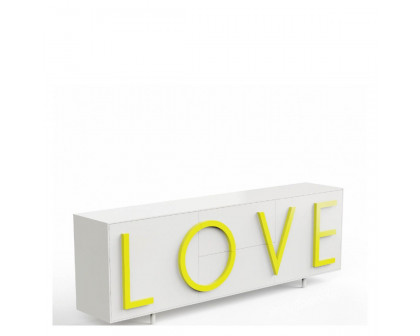 Driade Love Large Cabinet - White/Yellow