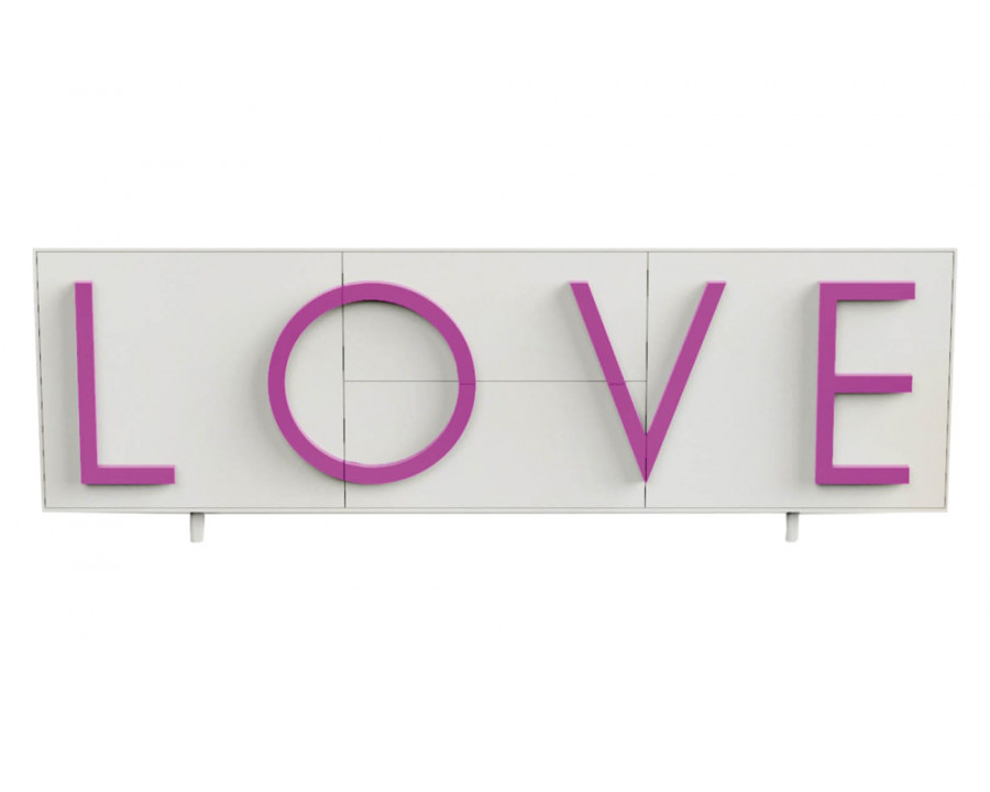 Driade Love Large Cabinet - White/Pink