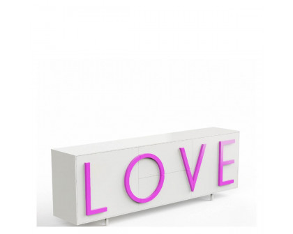 Driade Love Large Cabinet - White/Pink