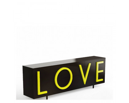 Driade Love Large Cabinet - Black/Yellow