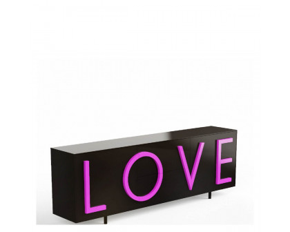 Driade Love Large Cabinet - Black/Pink