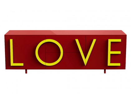 Driade Love Large Cabinet - Red/Yellow