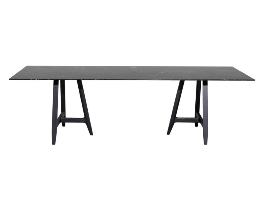 Driade Easel 86" Dining Table - Black/Charcoal