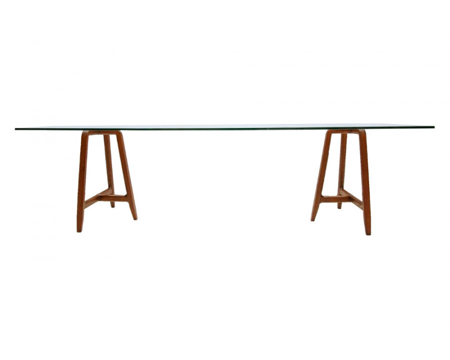 Driade Easel 94" Dining Table - Transparent/Natural