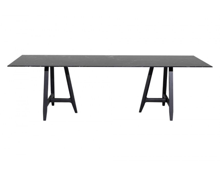 Driade Easel 94" Dining Table - Black/Charcoal