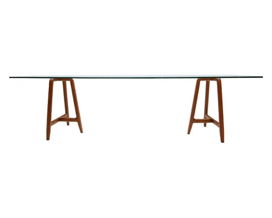 Driade Easel 106" Dining Table - Transparent/Natural