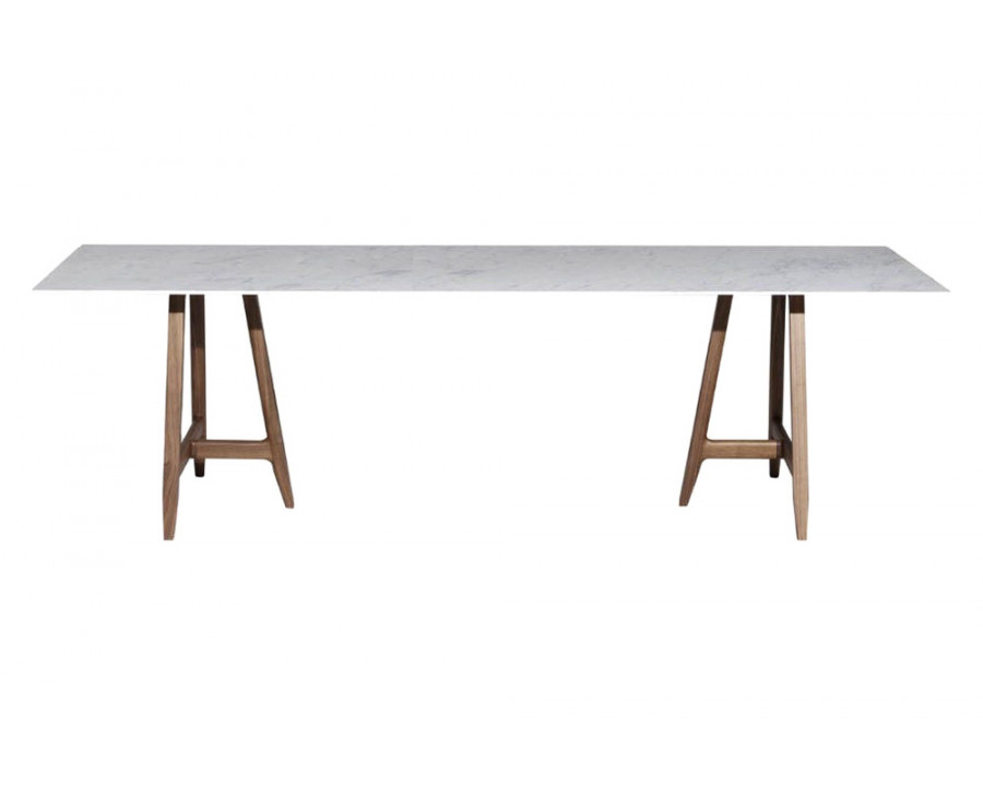 Driade Easel 106" Dining Table - White/Natural