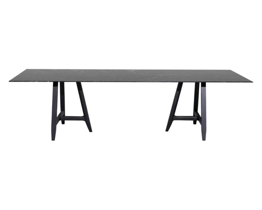 Driade Easel 106" Dining Table - Black/Charcoal