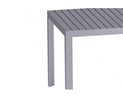 Driade Kalimba 82" Outdoor Table - Silver