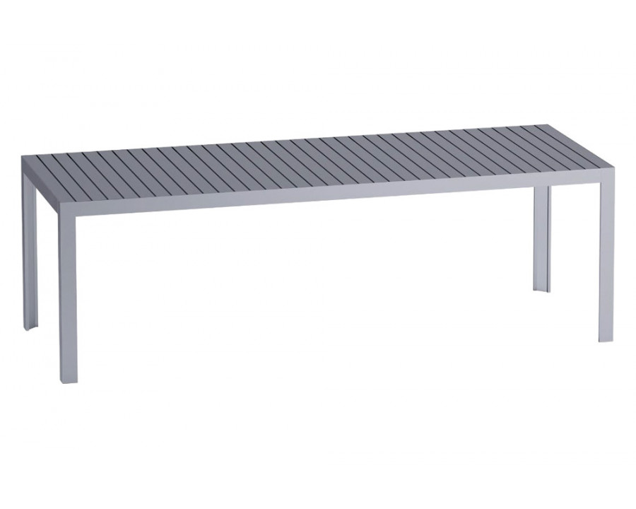 Driade Kalimba 94" Outdoor Table - Silver