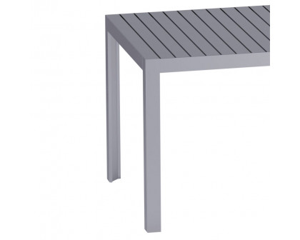 Driade Kalimba 70" Outdoor Table - Silver