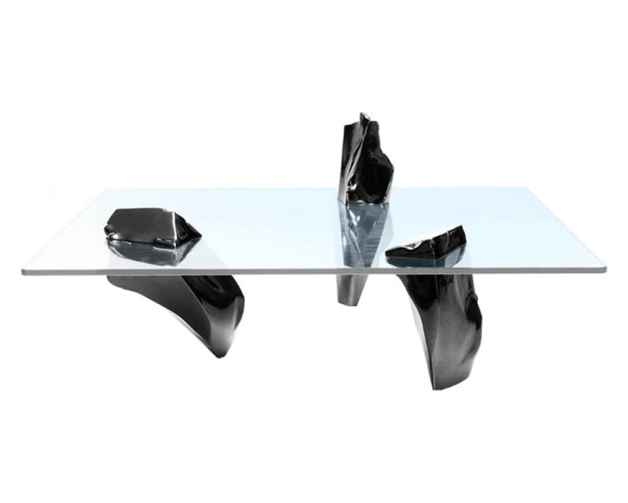 Driade Sereno Coffee Table - Transparent/Titanium