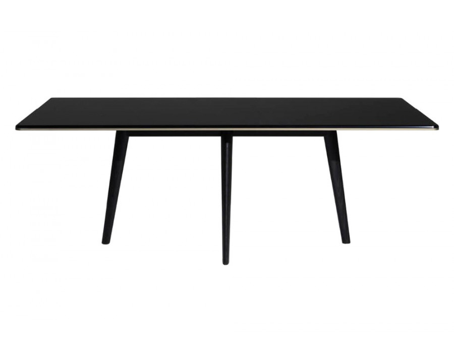 Driade François 82" Dining Table - Matt Mochaccino/Ebony