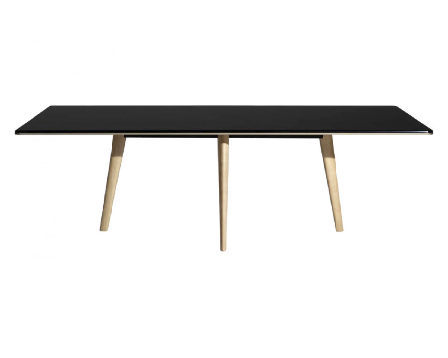 Driade François 94" Dining Table - Matt Mochaccino/Dark Brown