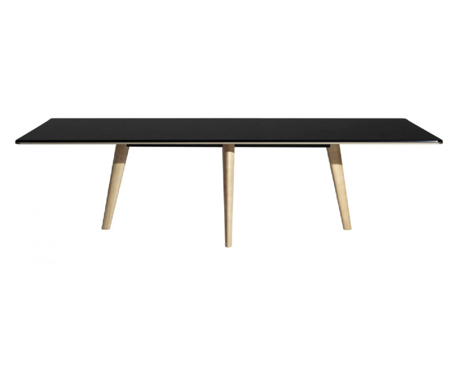 Driade François 106" Dining Table - Matt Mochaccino/Dark Brown