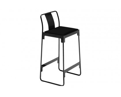 Driade Mingx Barstool with Backrest - Black