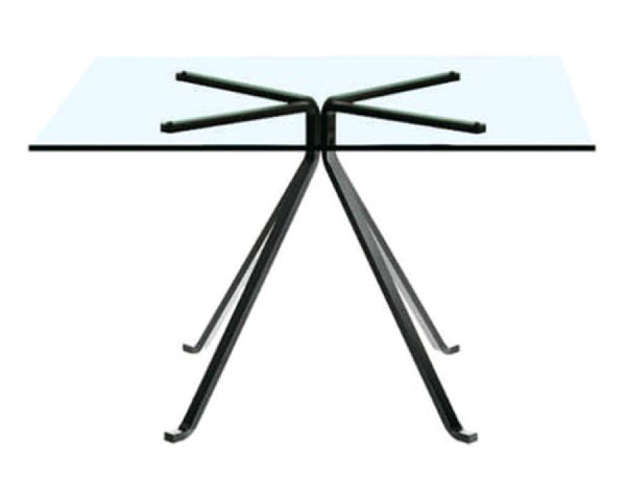 Driade Cuginetto Square Coffee Table - Transparent/Black