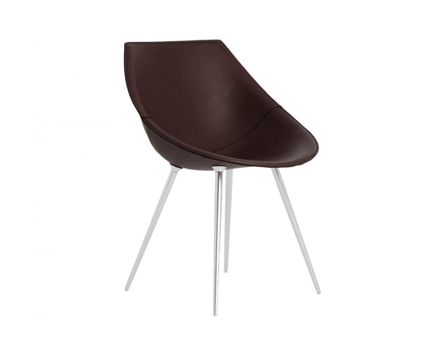 Driade Lagò Chair - Brown/Aluminum