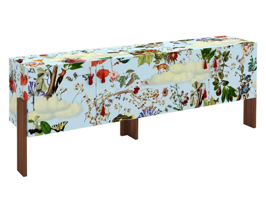 Driade Ziqqurat Floral Sideboard - Walnut