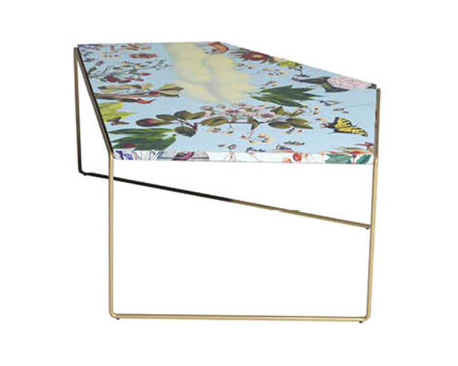 Driade Zagazig Floral 18" Coffee Table - Gold