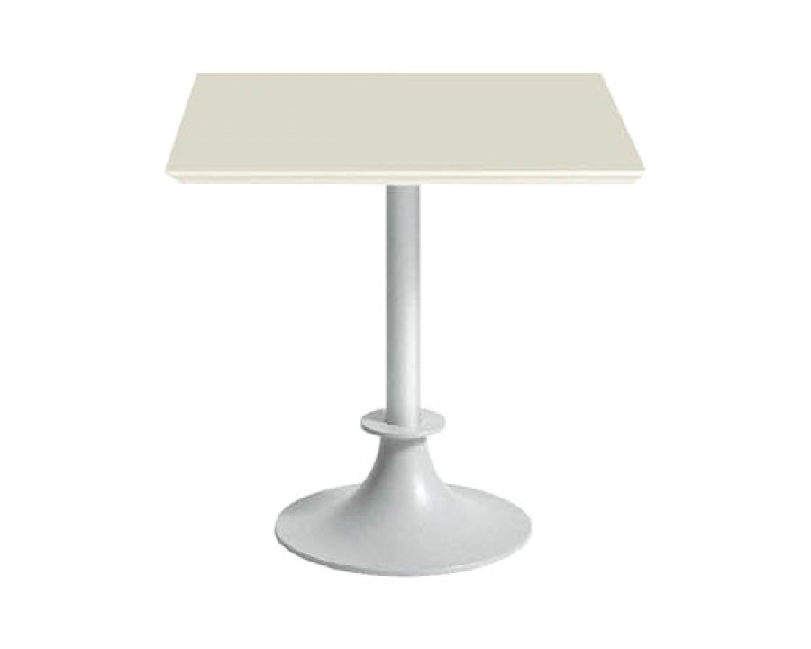 Driade Lord Yi 31" Square Table - Ivory/Gray